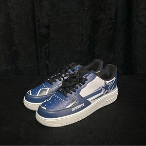Dallas Cowboys Themed Low-Top Sneakers – Blue & White – Men’s Size 13 (46)